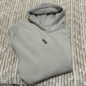 Comfrt Light Gray Hoodie and Sweatpants Set